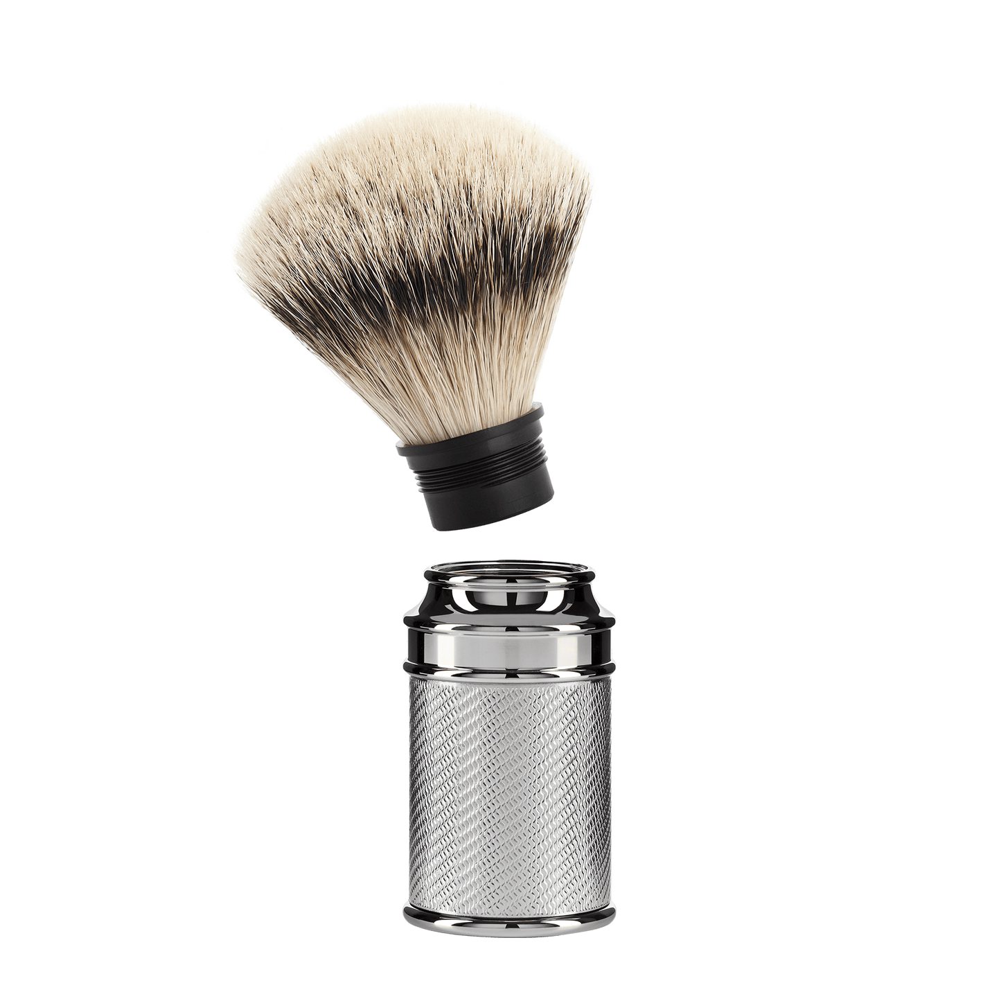 Pennello da Barba in Tasso Manico Zigrinato Cromato Muhle 091 M 89