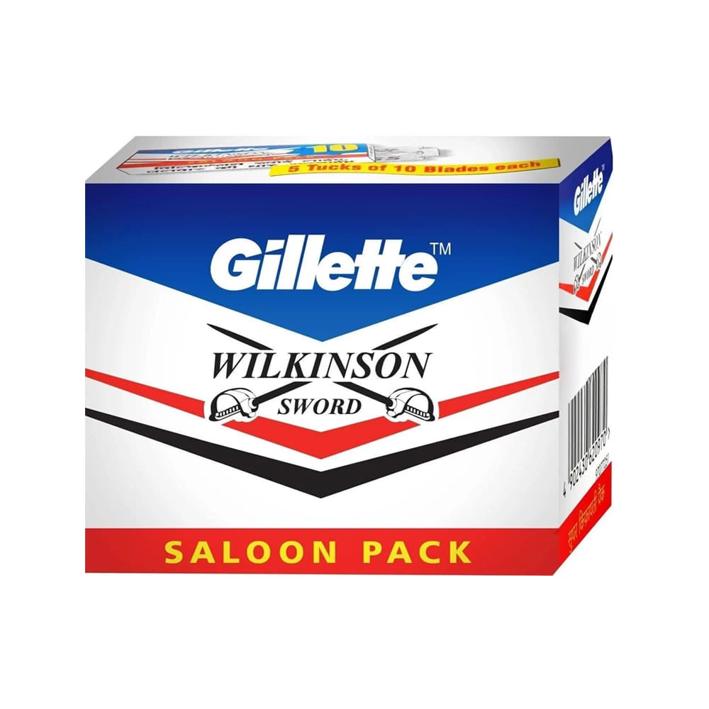 Lamette Double Edge Wilkinson Gillette Saloon Pack pc 50 lame