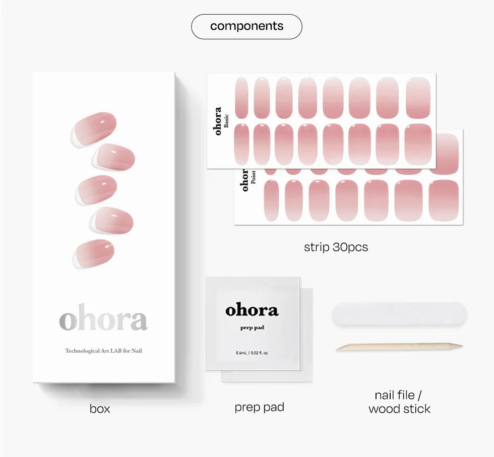Smalto gel adesivo 60 % prepolimerazzito OHORA Rosa N Milk Rose