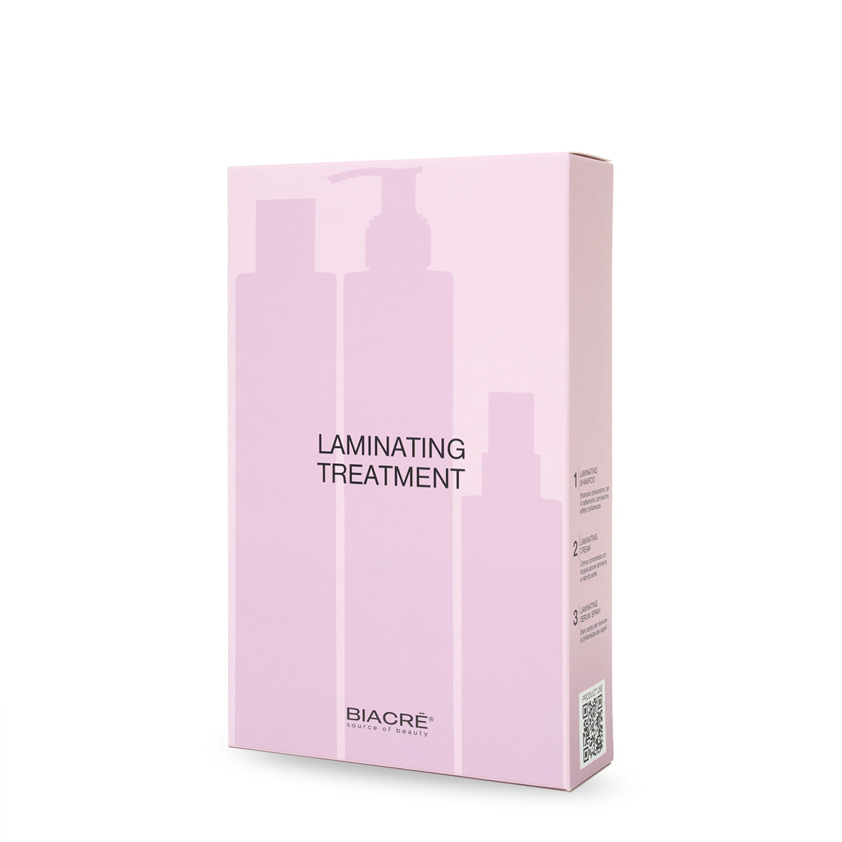 Kit Laminating treatment Shampoo 250ml Cream 250ml Serum 150ml Biacre