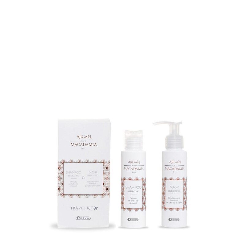 Travel Kit Argan Macadamia Oil Shampoo + Maschera Biacre 100 ml