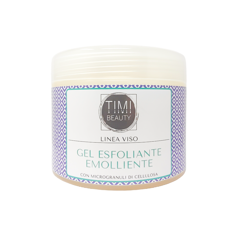 Esfoliante Viso Gel Microgranuli Cellulosa Timi Beauty 500 ml.