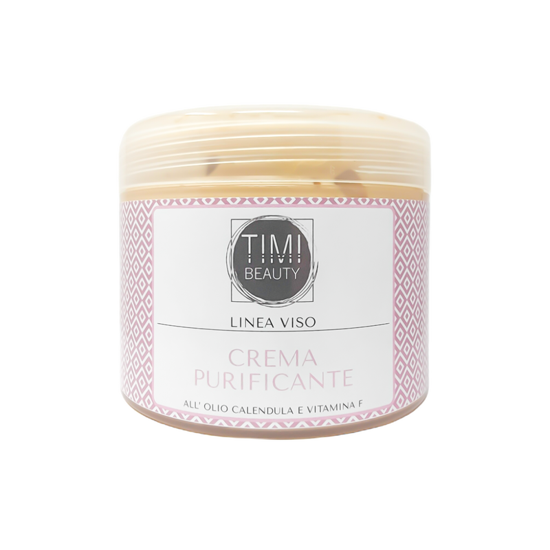 Crema Purificante Olio di Calendula e Vitamina F Timi Beauty 500 ml.