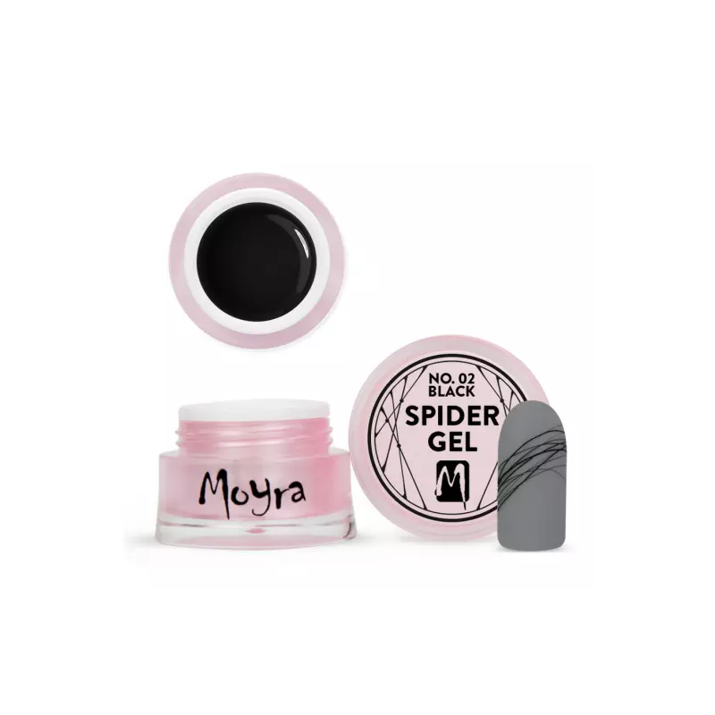 Spider Gel Moyra 02 Nero La Femme 5 g