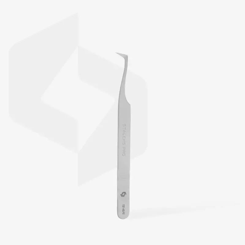 Pinzetta per Estensione Ciglia Curvata 75' Expert 41-6 Staleks Pro
