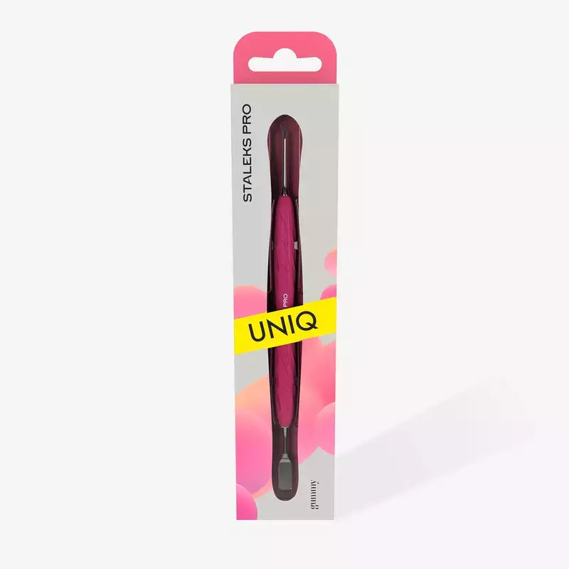Spatola Doppia per Manicure con Manico in Silicone UNIQ 11/1 Staleks PRO
