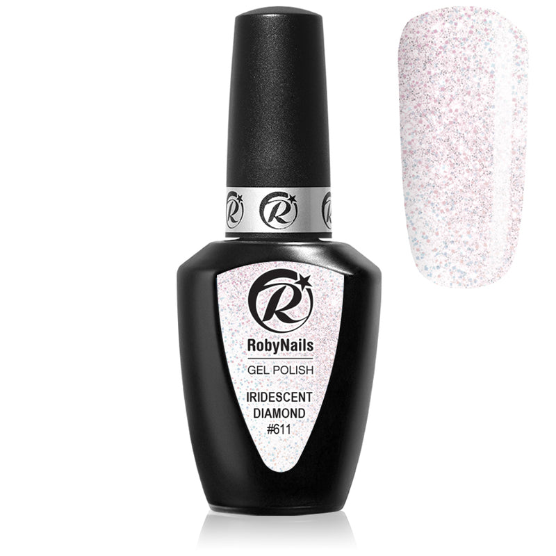 Gel Polish Reflex 611 Iridescent Diamond Roby Nails 8 ml