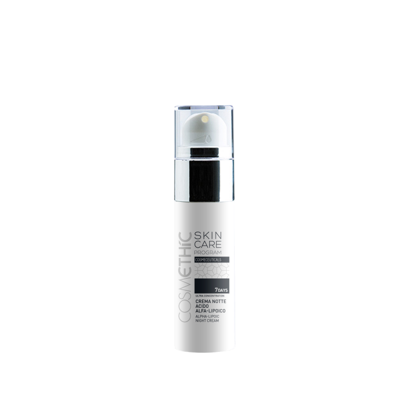 Crema Notte Acido Alfa-Lipoico 7 days Skin Care Program Cosmethic 30 ml