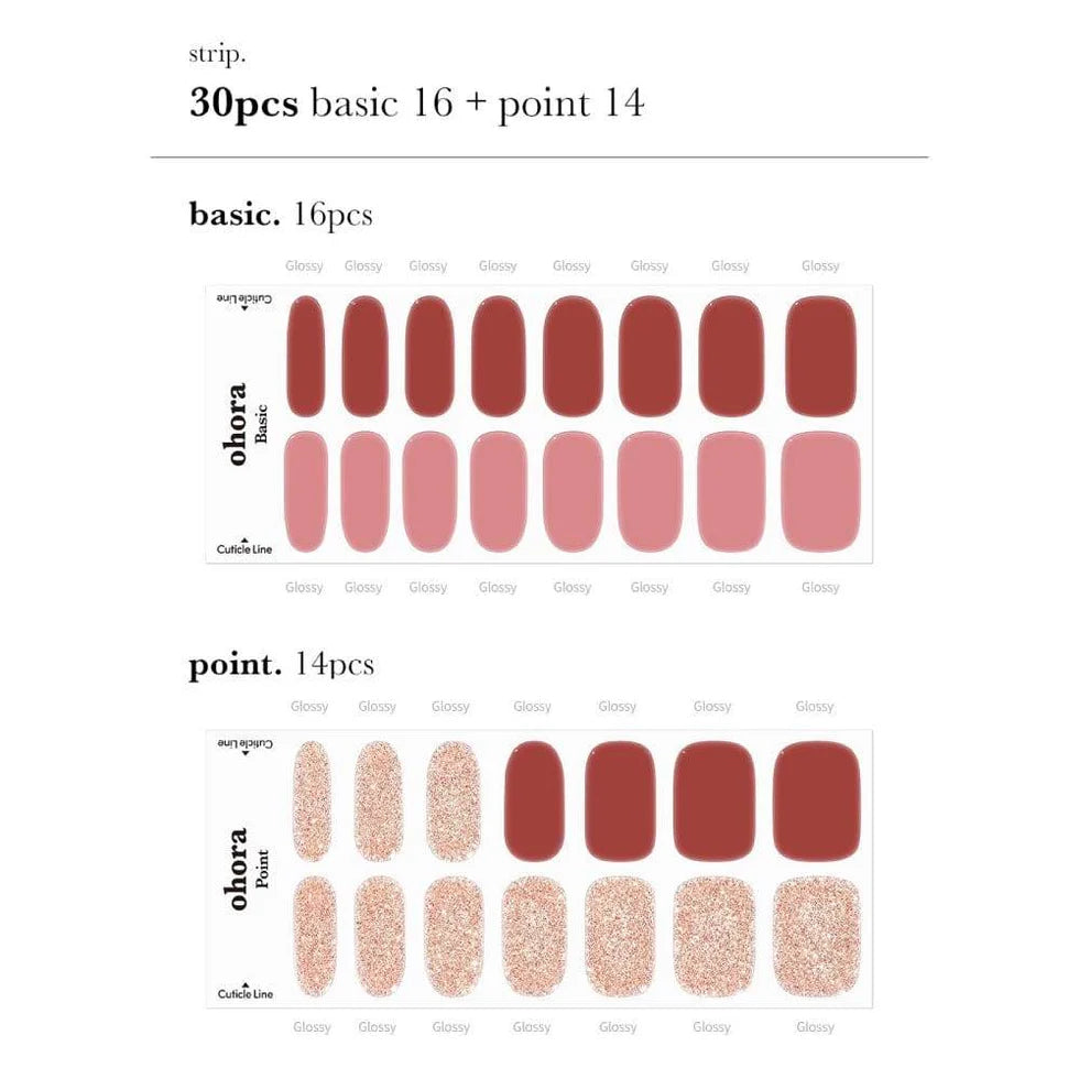 Smalto gel adesivo 60 % prepolimerazzito OHORA Rosa N Heimish
