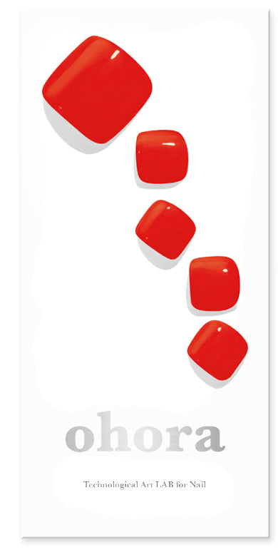 Smalto gel adesivo 60 % prepolimerazzito Piedi OHORA Rosso Blaze