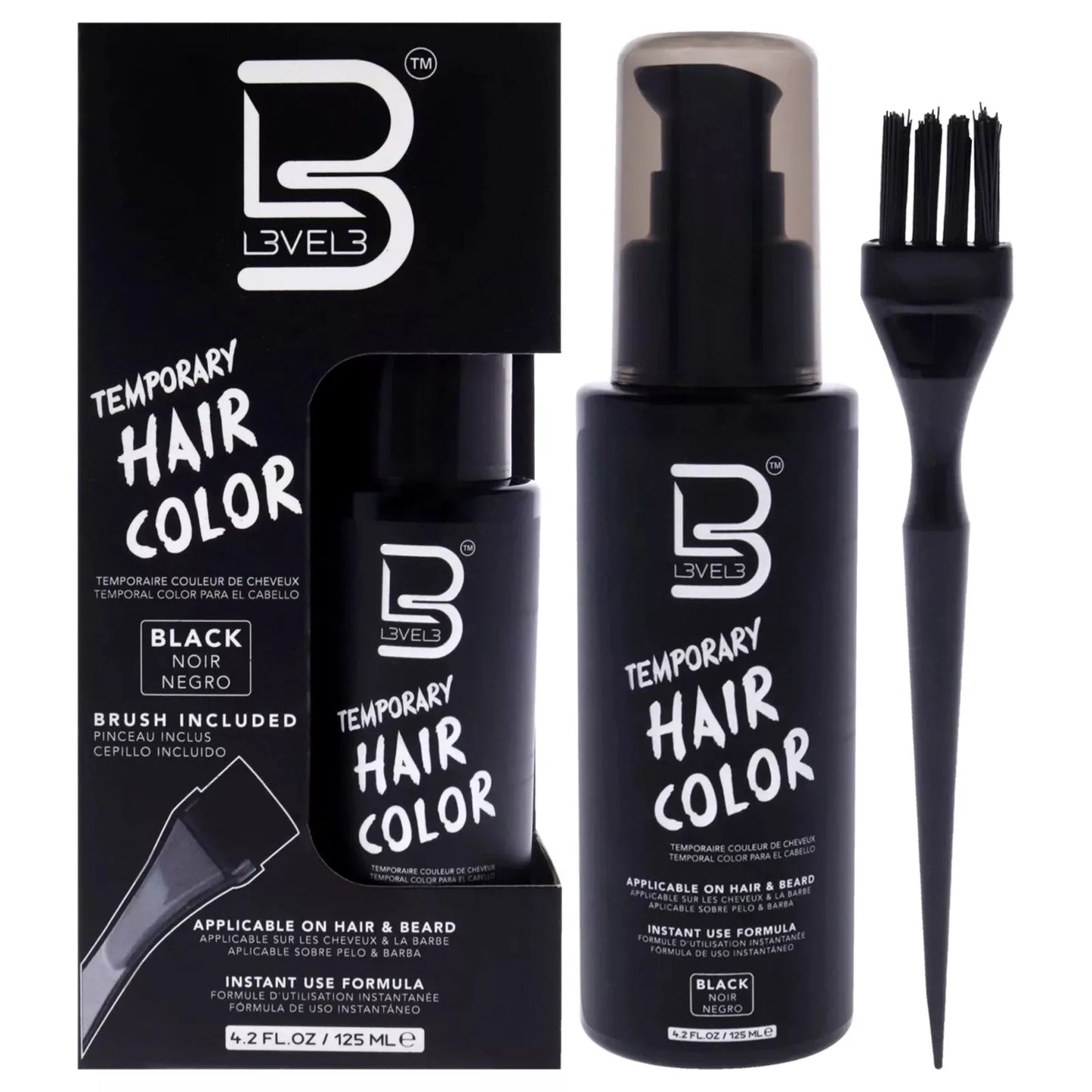 Temporary Hair Color Black Level 3 125 ml