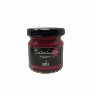 Colore Acrilico Painting Colors40 ml Rosso