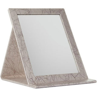 Specchio Rifinitura in Ecopellemodello Easel con Appoggio mis. 25x18