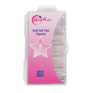 Nail Tips Soft Gel Square 100 pz Roby Nails