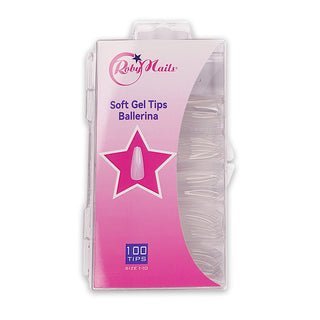 Nail Tips Soft Gel Ballerina 100 pz Roby Nails