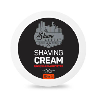Shaving Cream Ginseng & Black Pepper The Shave Factory 125 ml.