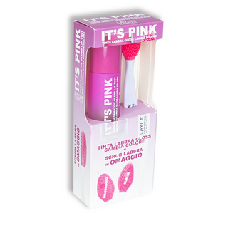 IT'S PINK Gloss Labbra Cambia Colore + Spazzolino Scrub Labbra