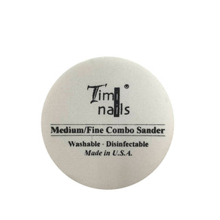 Timi Nails Medium/Fine Combo Sander lima tonda bianca #180/#240 grit