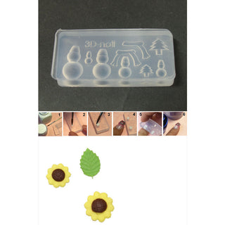3D Nail Art Mold stampino in silicone art. 033