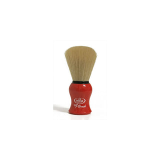 Pennello da barba in fibra sintetica S-Brush Omega S10065 manico rosso