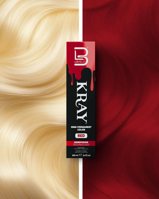 Kray Color Semi Permanente per Capelli Level 3 Red 100 ml