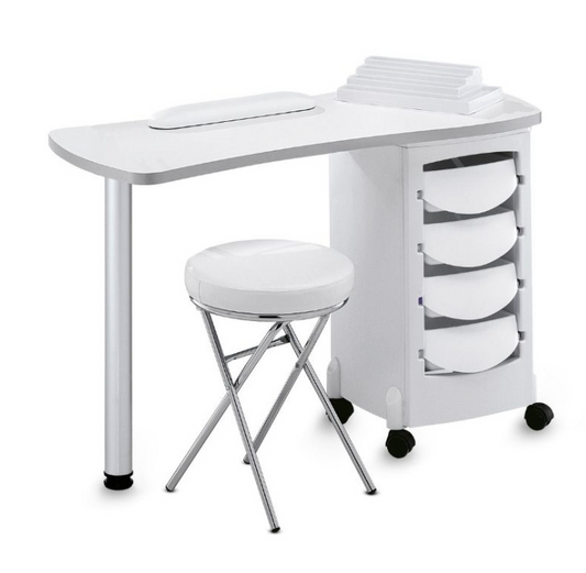 Tavolo manicure art 164L Luxe bianco