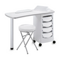 Tavolo manicure art 164L Luxe bianco