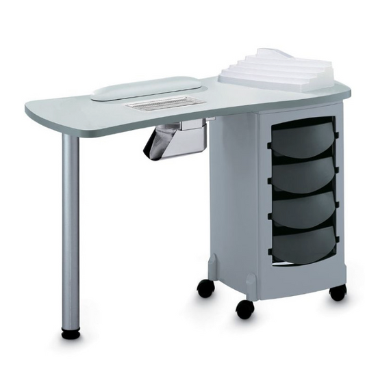 Tavolo manicure art 164LX Luxe Vented bianco