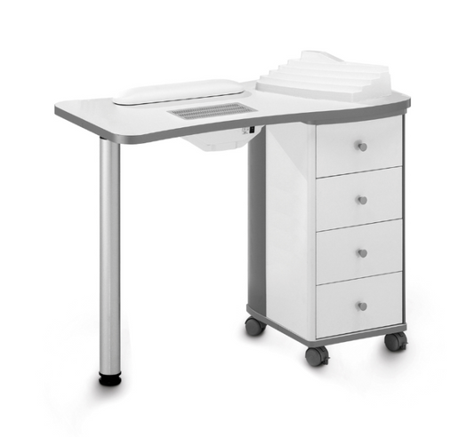 Tavolo manicure art 204LX con aspiratore bianco