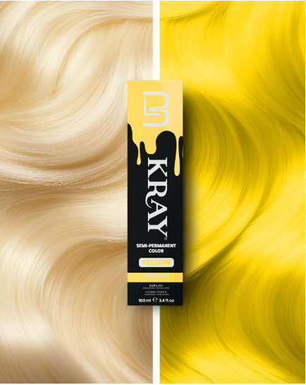 Kray Color Semi Permanente per Capelli Level 3 Yellow 100 ml