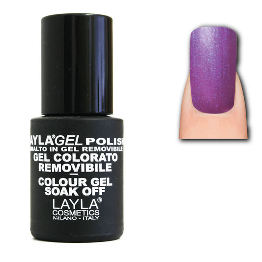 LaylaGel Polish Gel Colorato nr 63 Purple Rain 10 ml