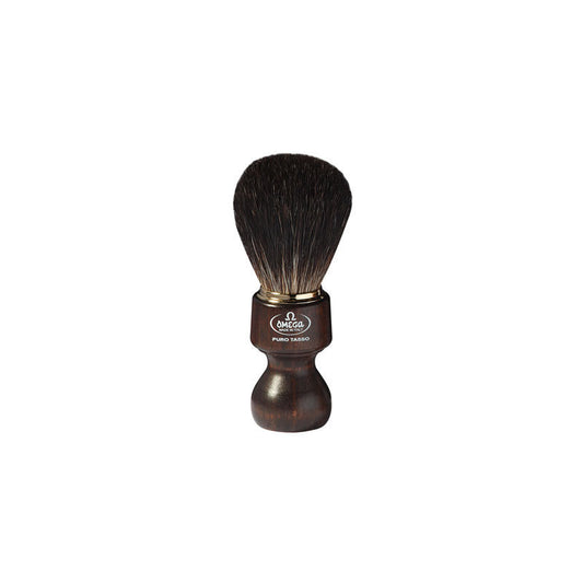 Pennello da barba in tasso Nero Omega 6126