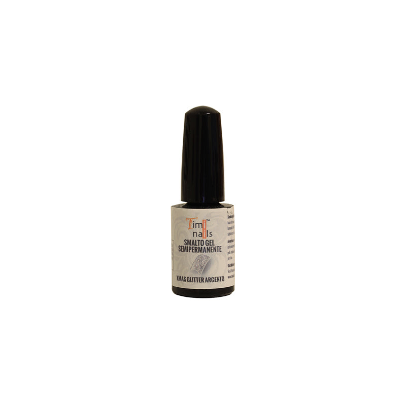 TN Smalto Gel Semipermanente Xmax Glitter Argento 5 ml.