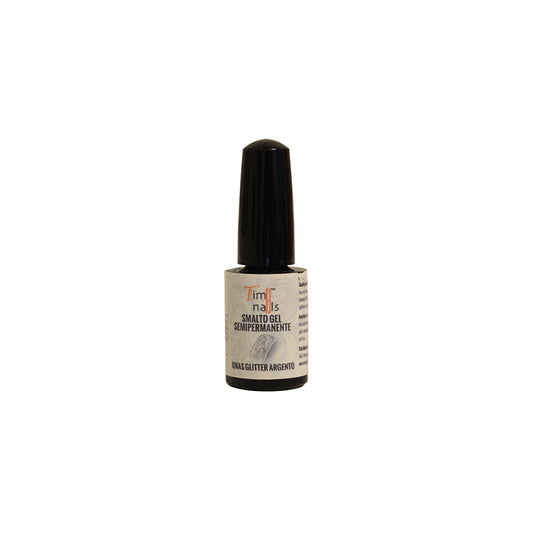 TN Smalto Gel Semipermanente Xmax Glitter Argento 5 ml.