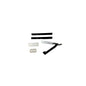 Rasoio Shavette Manico Plastica Nero + Supporto Lame In alluminio Dovo 2