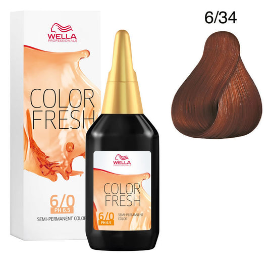 Colorazione Diretta Color Fresh acid 6/34 Wella 75 ml