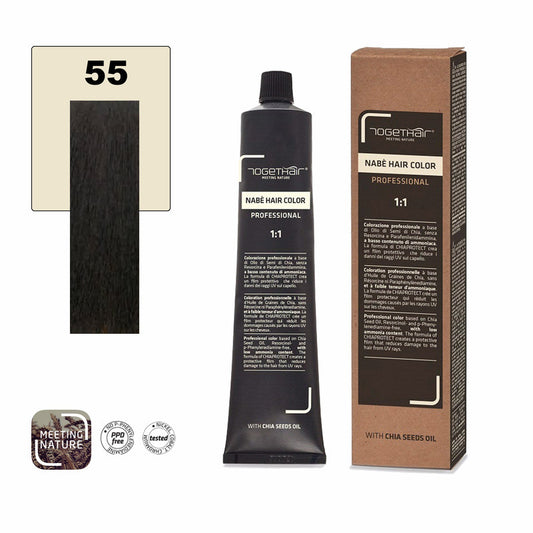 Nabe’ Hair Color nr. 55 Castano Chiaro Nero 100 ml