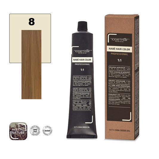 Nabe’ Hair Color Vegan nr.8 Biondo Chiaro Naturale Togethair 100 ml