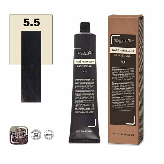 Nabe’ Hair Color nr. 5.5 Castano Chiaro Mogano Togethair 100 ml