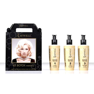 Kit Boto Hair Gold effetto Volume 3 fl x 150 ml Raywell