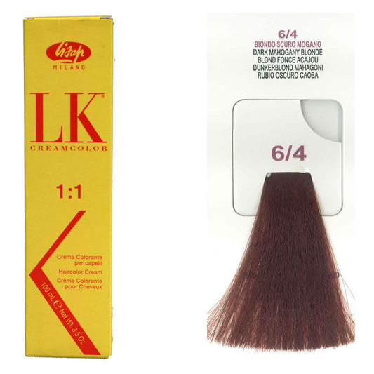 Tintura per Capelli LK Creamcolor 6/4 Lisap 100 ml