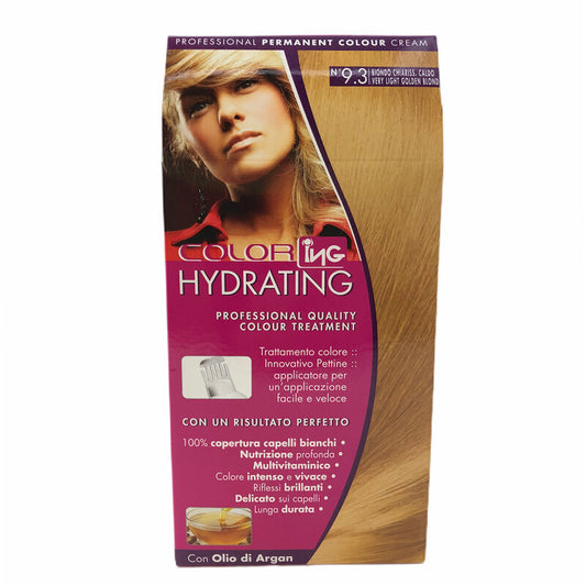 Kit Colorazione Permanente Color Hydrating Ing 9.3 Biondo Ch. Caldo
