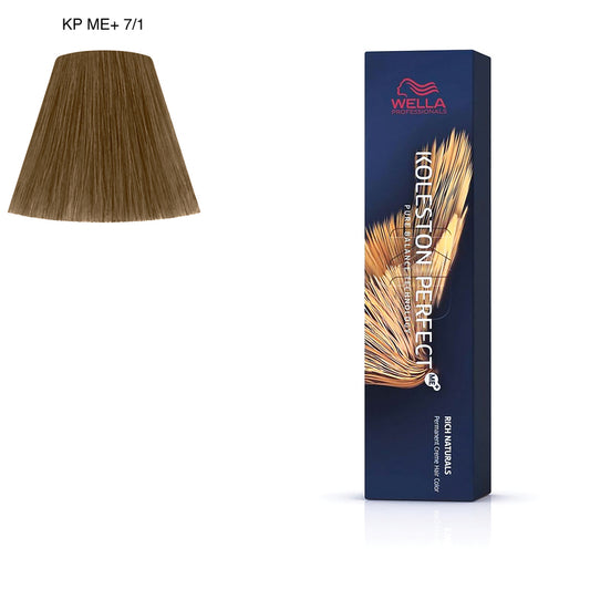 Tintura per capelli Koleston Perfect ME+ 7/1 60 ml Wella