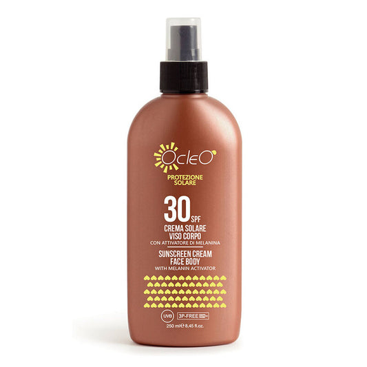 Crema Solare Viso Corpo 30 SPF Ocleo 250 ml