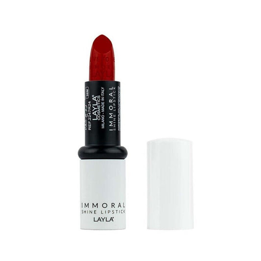 Rossetto Immoral Shine Lipstickn 26 Immortal Red Layla