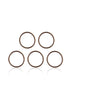 Elastico Silicone Antistrappo 5 Pz Marrone