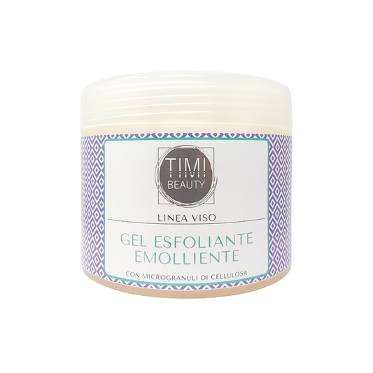 Esfoliante Viso Gel Microgranuli Cellulosa Timi Beauty 500 ml.