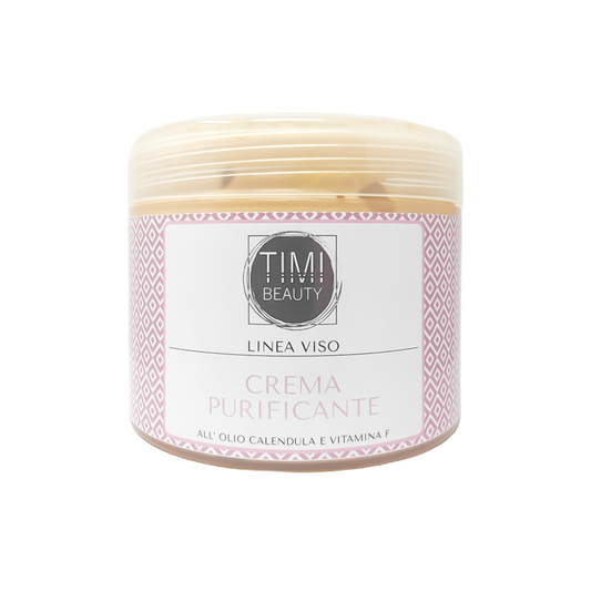 Crema Purificante Olio di Calendula e Vitamina F Timi Beauty 500 ml.