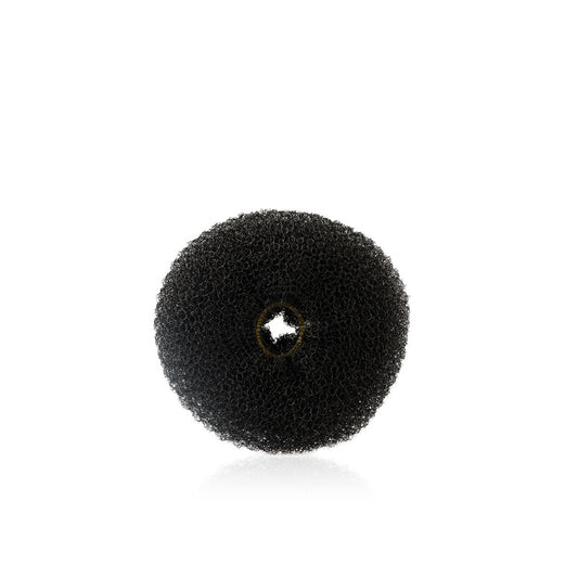 Ciambella Ripieno Acconciatura Tondo 8 cm Nero