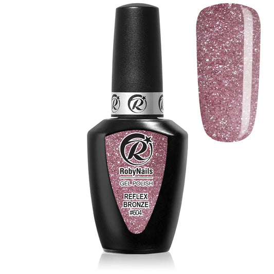 Smalto Semipermanente Gel Polish Reflex 604 Bronze 8 ml Roby Nails